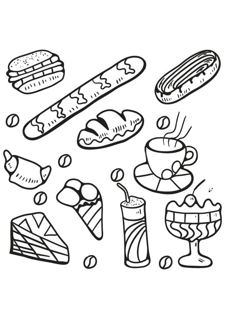 199+ Food Coloring Pages for Adult 65