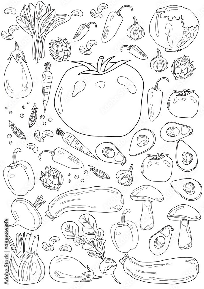 199+ Food Coloring Pages for Adult 76