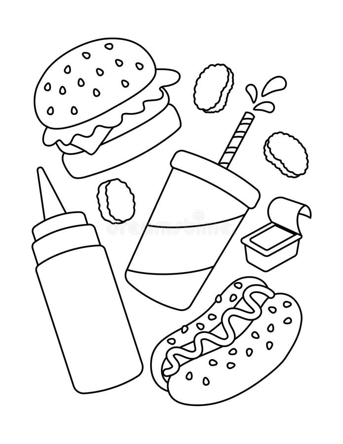 199+ Food Coloring Pages for Adult 88