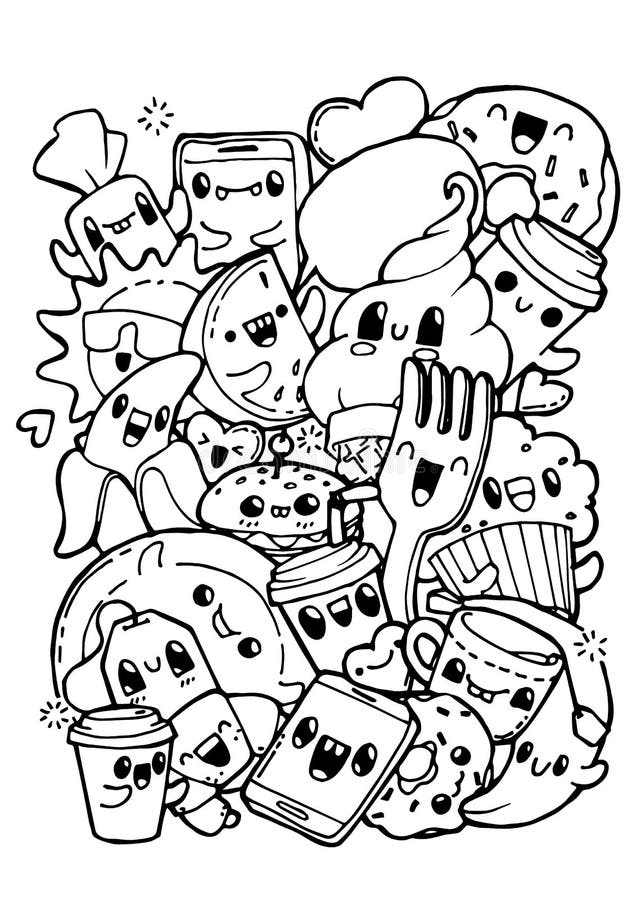 199+ Food Coloring Pages for Adult 96