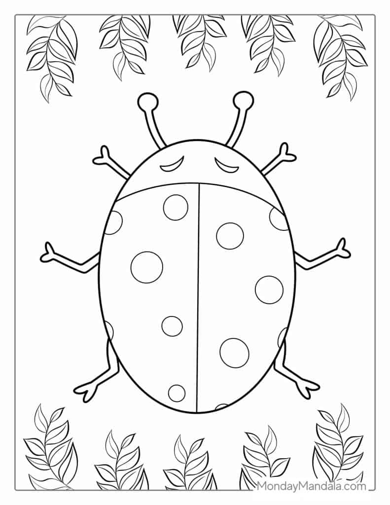 200+ Ladybug Coloring Page Ideas: Cute and Colorful Creations 61