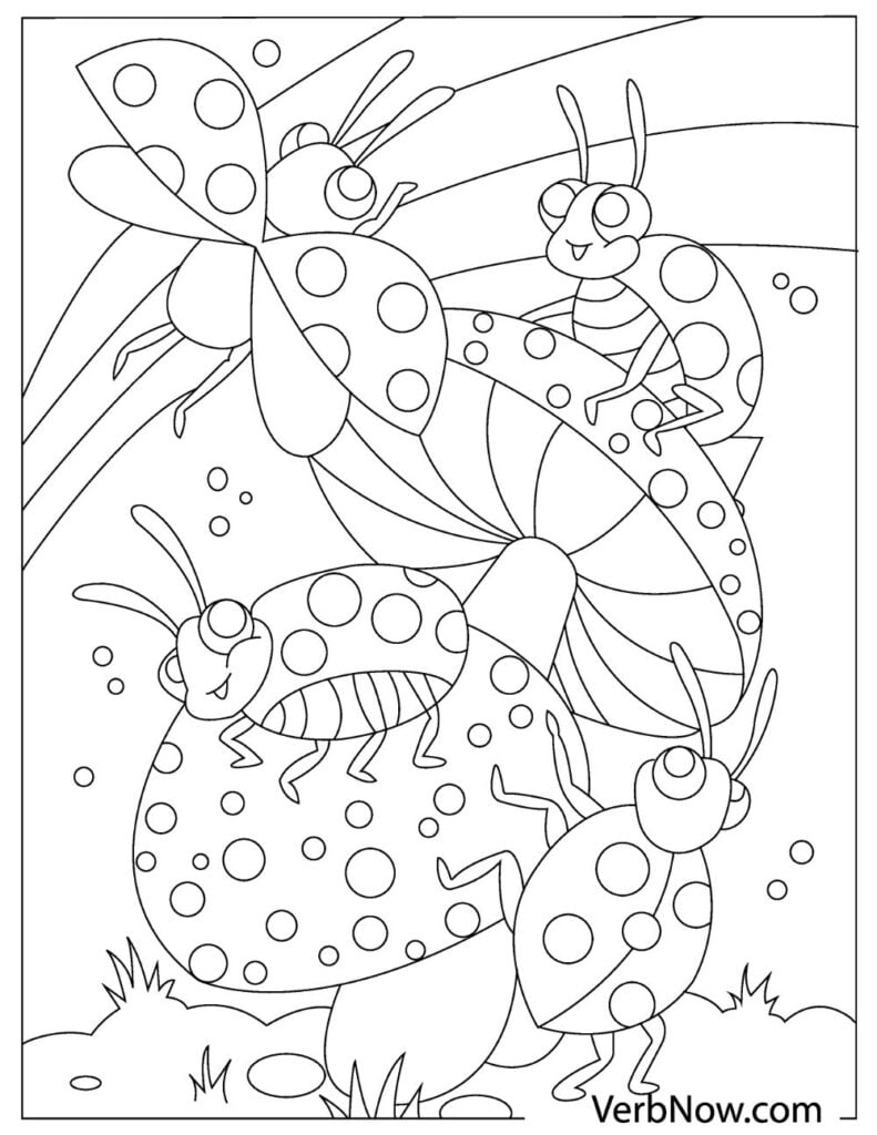 200+ Ladybug Coloring Page Ideas: Cute and Colorful Creations 62