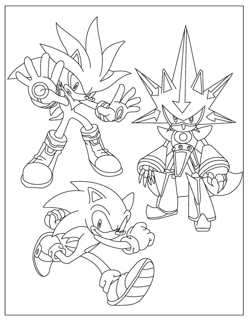 Sonic the Hedgehog Coloring Pages: 155 Exciting Designs for Speedy Fun 102