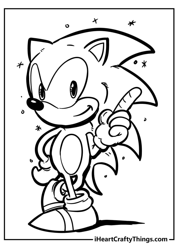 Sonic the Hedgehog Coloring Pages: 155 Exciting Designs for Speedy Fun 132