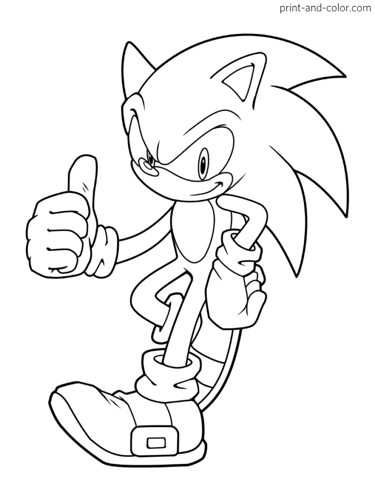 Sonic the Hedgehog Coloring Pages: 155 Exciting Designs for Speedy Fun 75