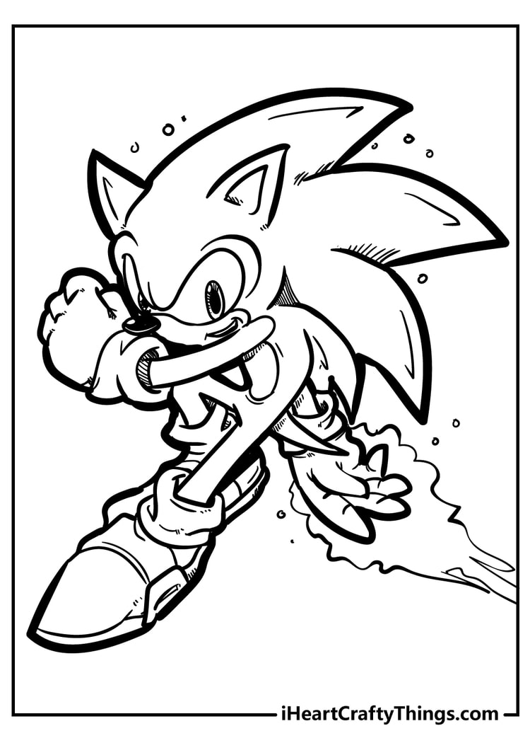 Sonic the Hedgehog Coloring Pages: 155 Exciting Designs for Speedy Fun 88