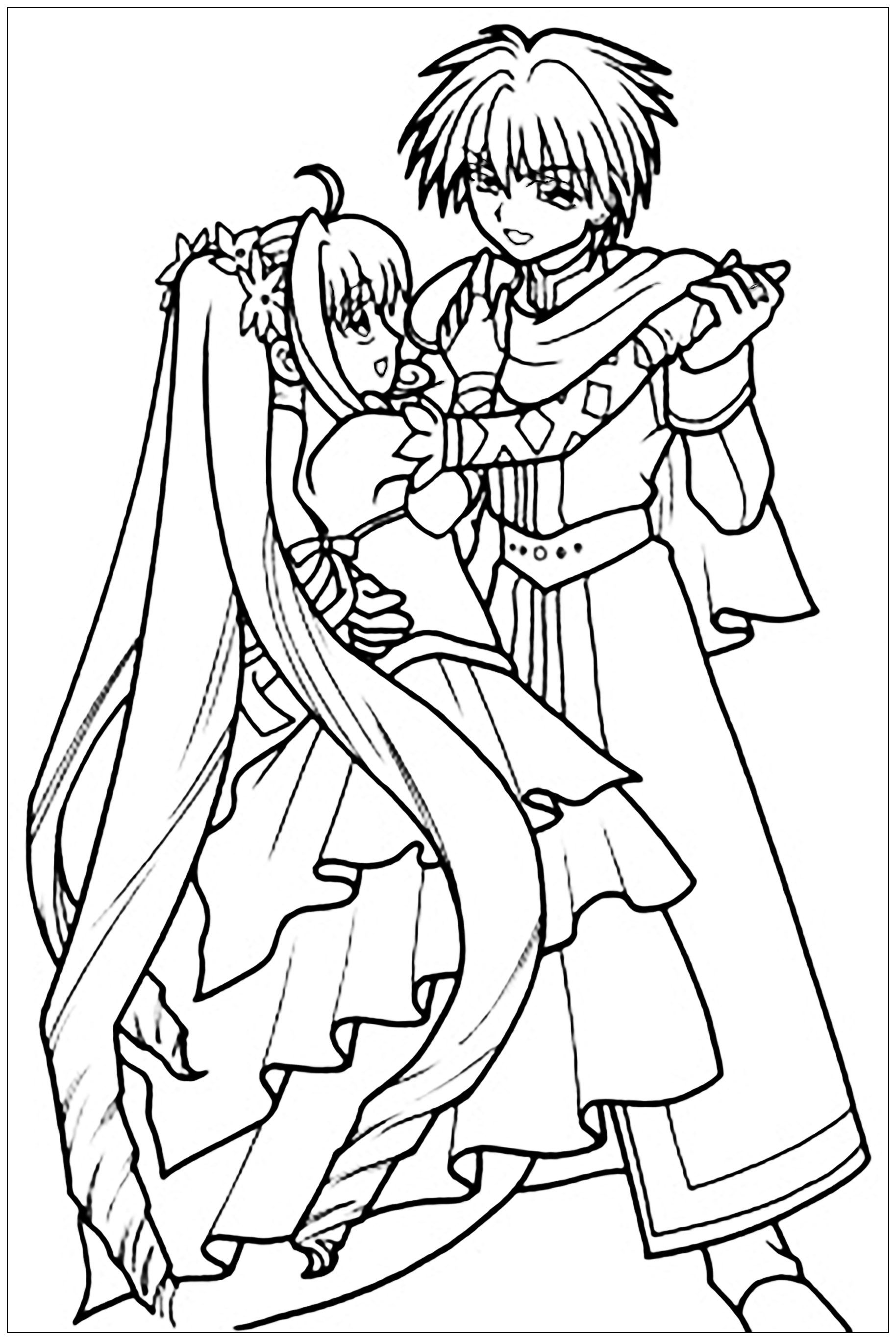 100+ Anime Mythical Coloring Pages Printable 104