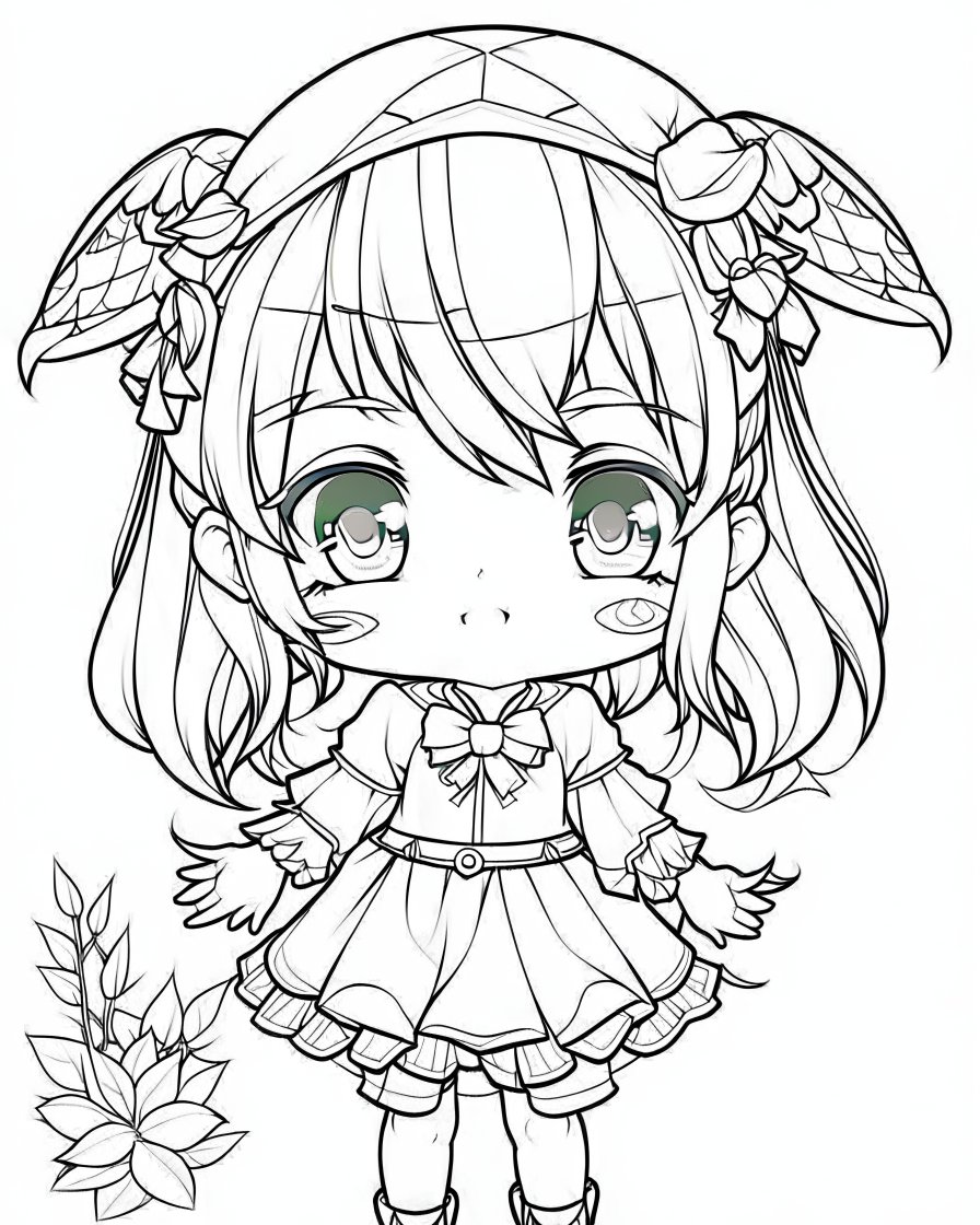 100+ Anime Mythical Coloring Pages Printable 112