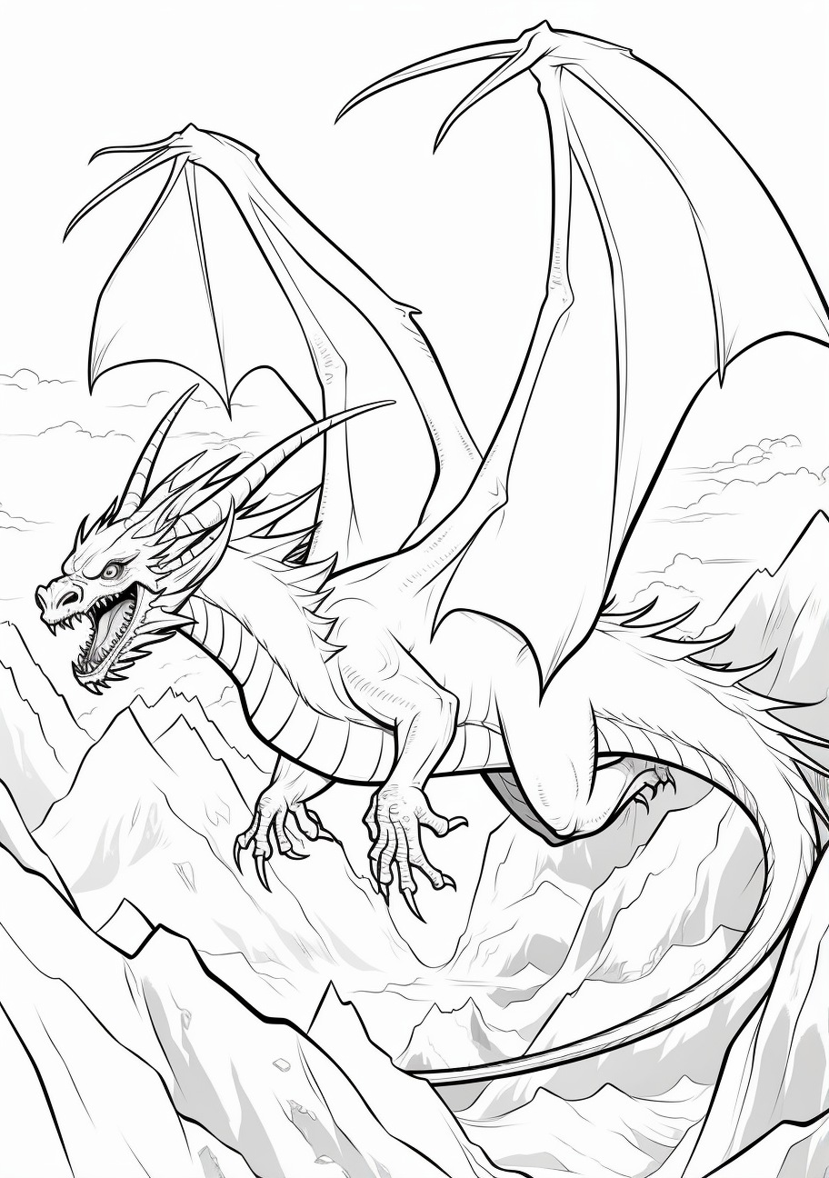 100+ Anime Mythical Coloring Pages Printable 126