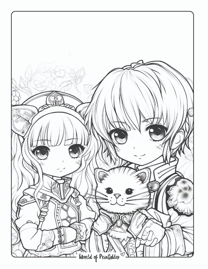 100+ Anime Mythical Coloring Pages Printable 139