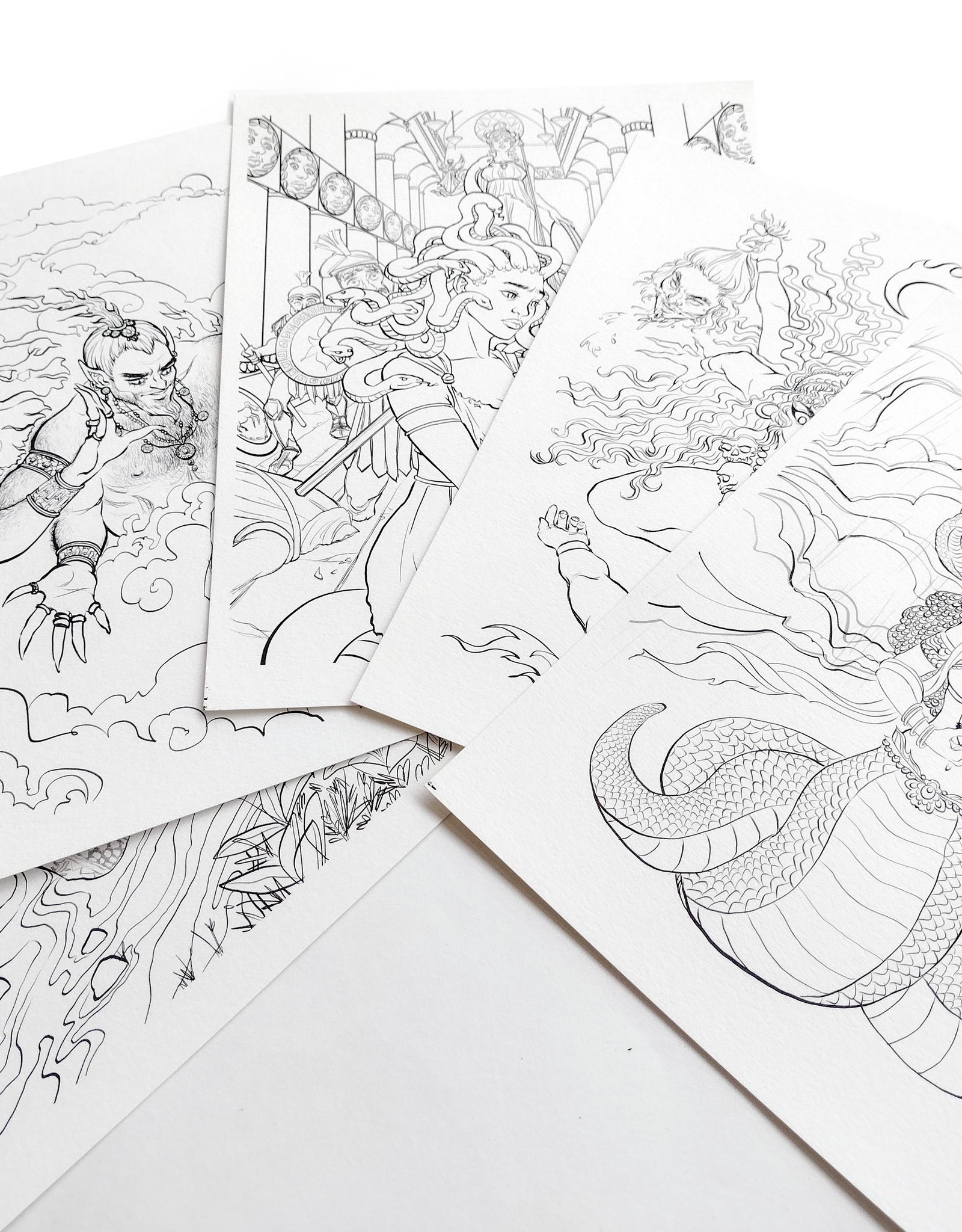 100+ Anime Mythical Coloring Pages Printable 24