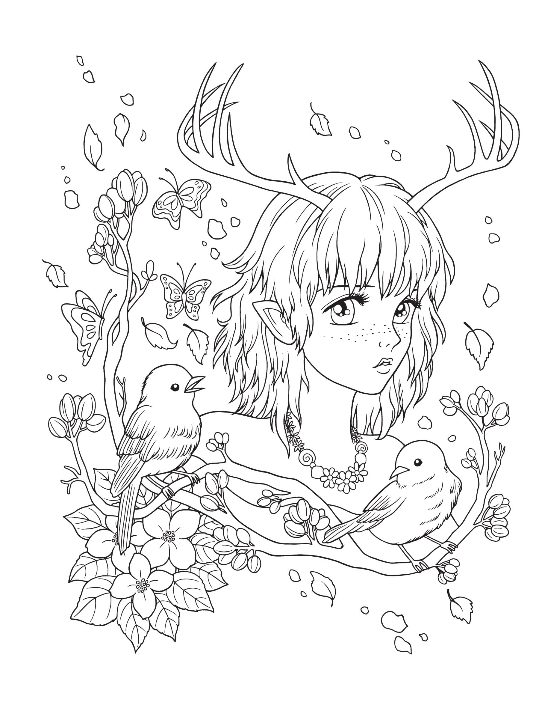 100+ Anime Mythical Coloring Pages Printable 55