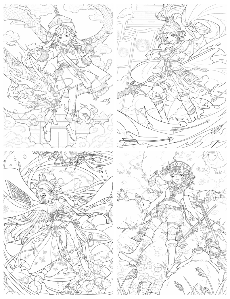 100+ Anime Mythical Coloring Pages Printable 69