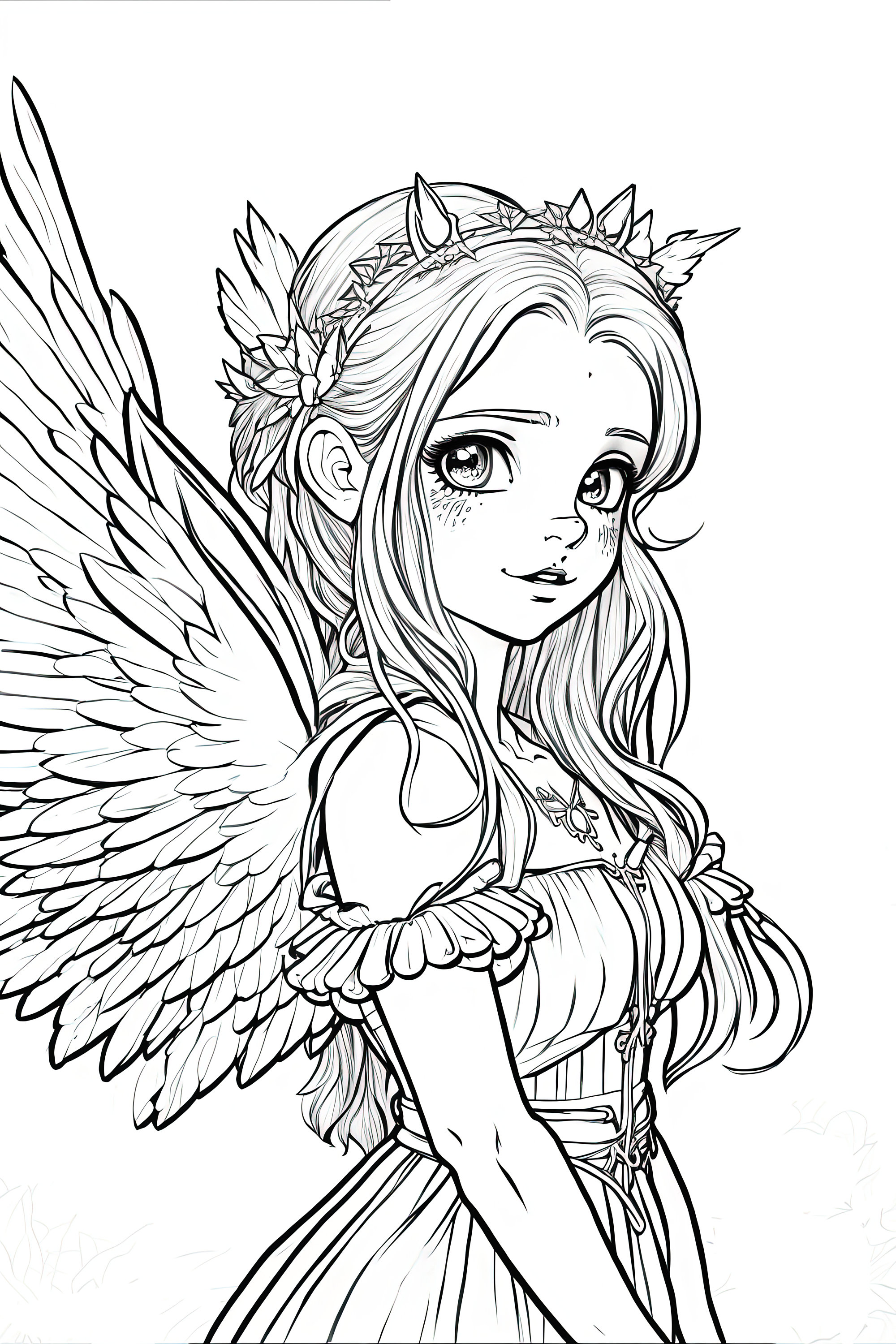 100+ Anime Mythical Coloring Pages Printable 83