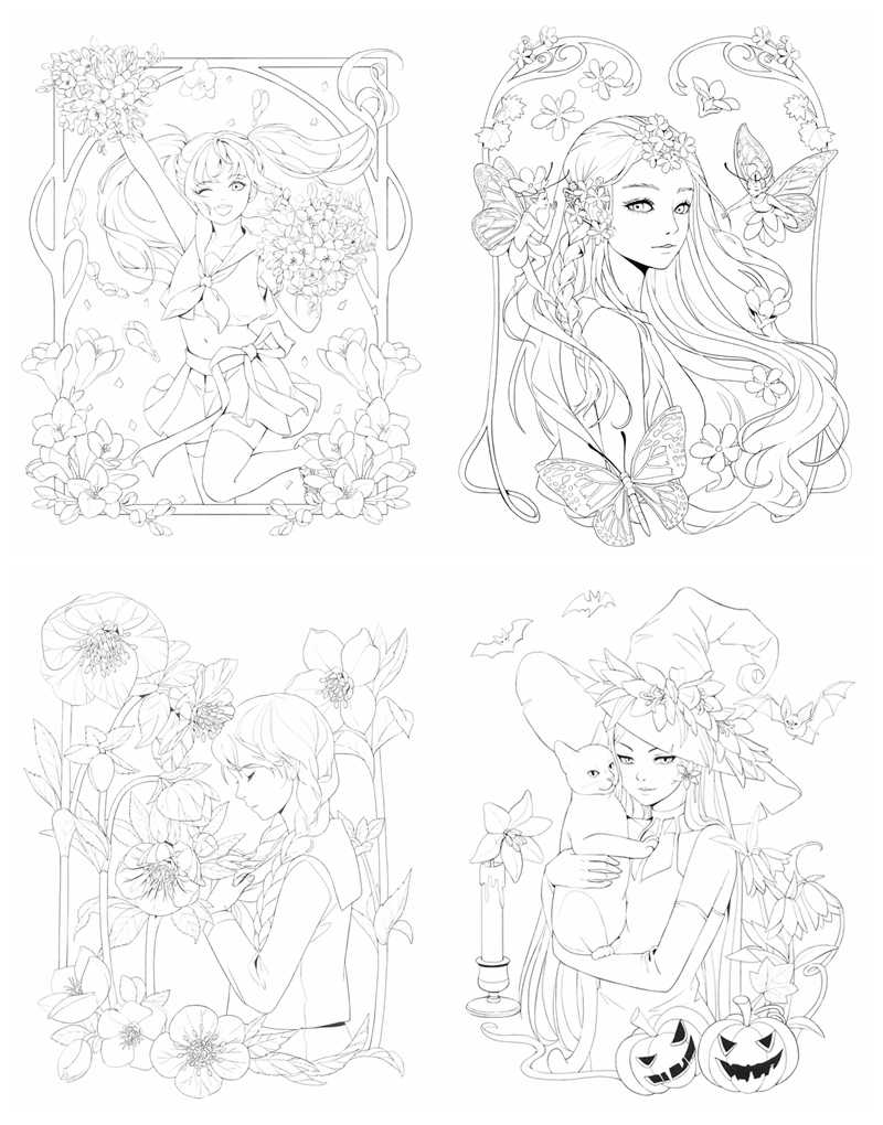 100+ Anime Mythical Coloring Pages Printable 90