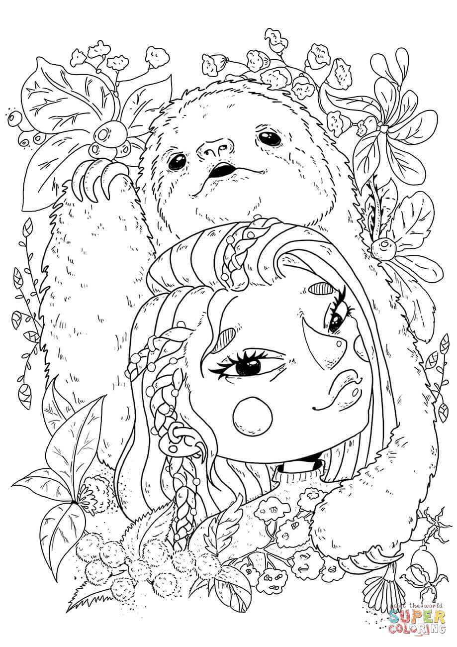 100+ Anime Mythical Coloring Pages Printable 99