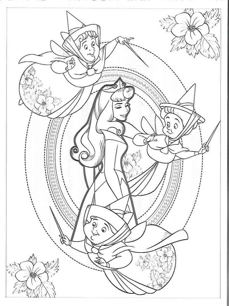 110+ Sleeping Beauty Coloring Pages for Disney Fans 4