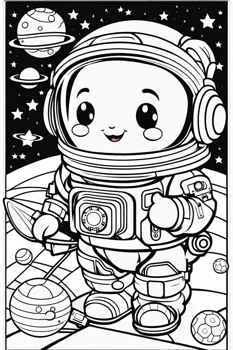 130 Astronaut Coloring Pages for Space Exploration 105