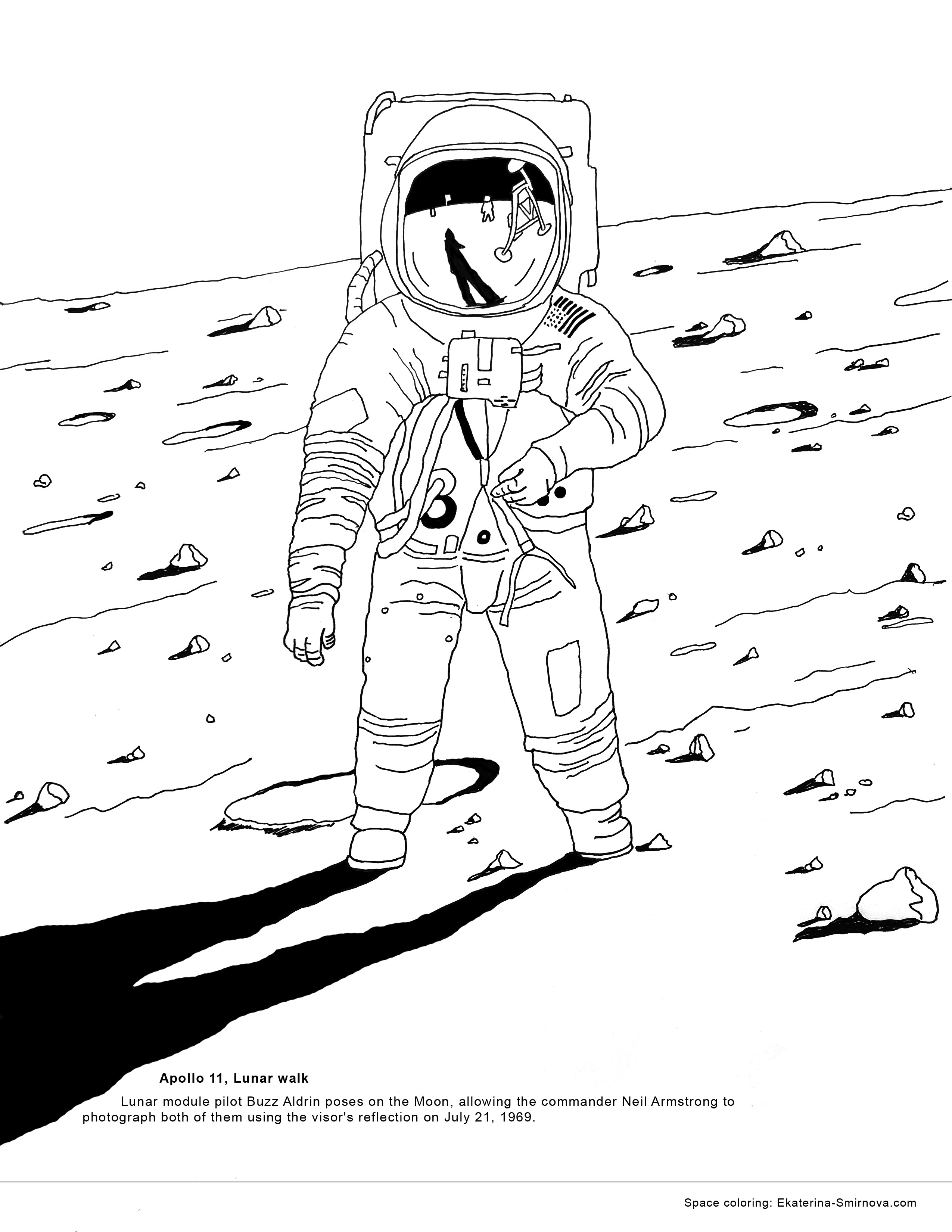 130 Astronaut Coloring Pages for Space Exploration 114