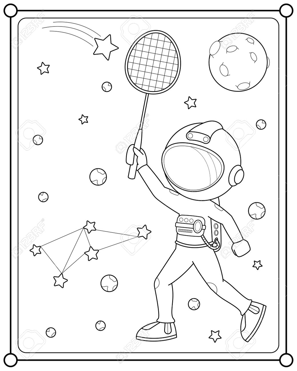 130 Astronaut Coloring Pages for Space Exploration 122