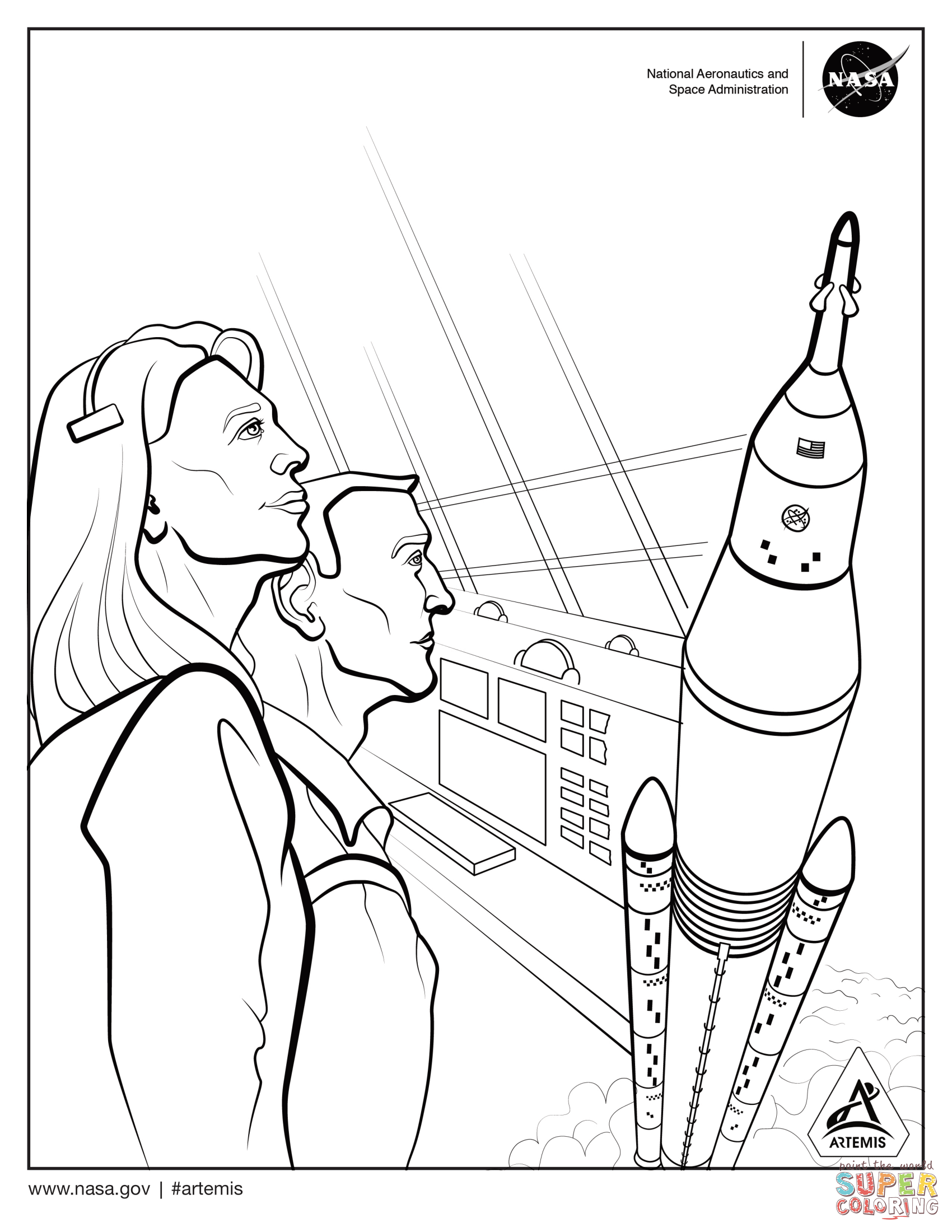 130 Astronaut Coloring Pages for Space Exploration 125