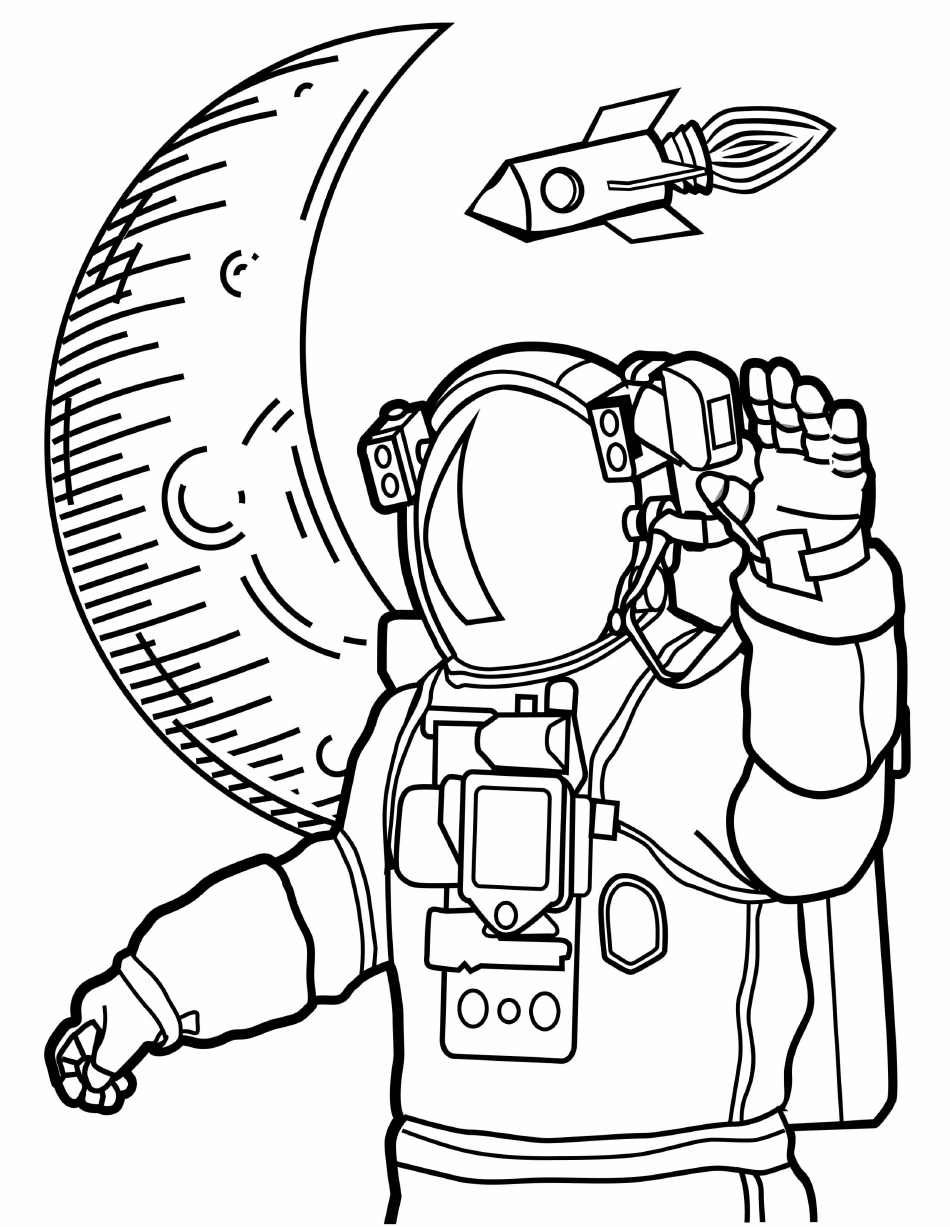 130 Astronaut Coloring Pages for Space Exploration 16