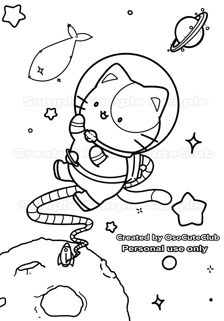 130 Astronaut Coloring Pages for Space Exploration 19