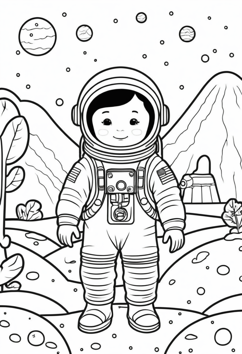 130 Astronaut Coloring Pages for Space Exploration 23