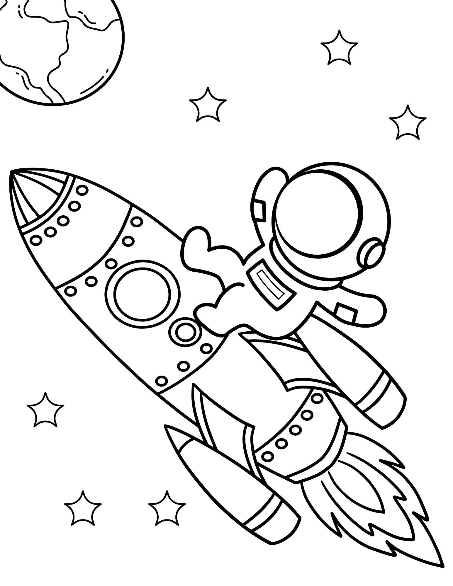 130 Astronaut Coloring Pages for Space Exploration 28