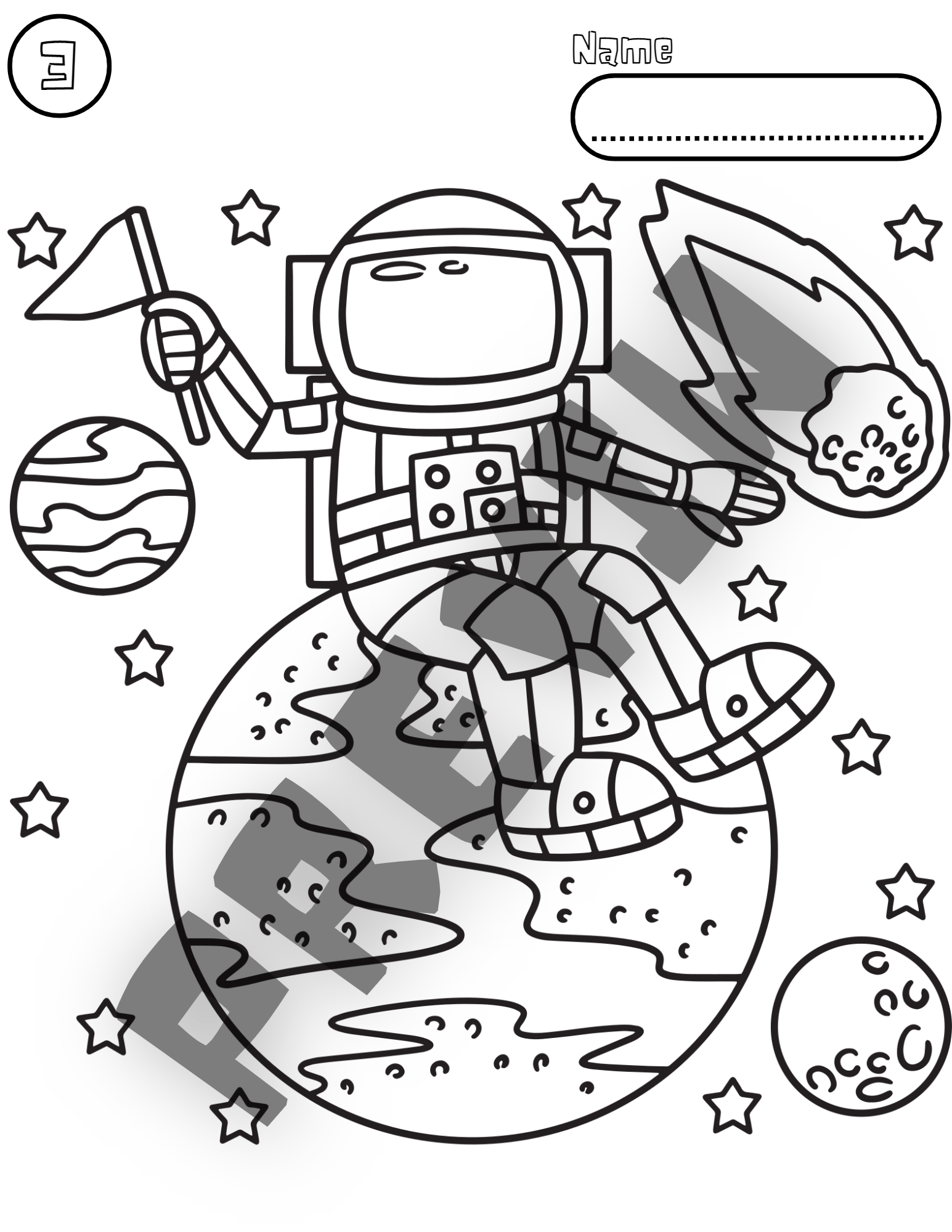 130 Astronaut Coloring Pages for Space Exploration 39