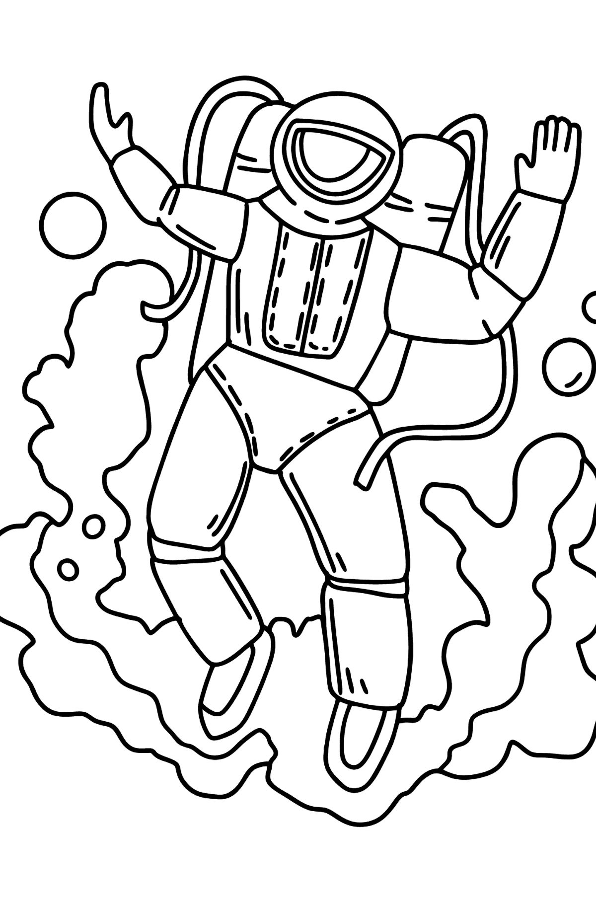 130 Astronaut Coloring Pages for Space Exploration 45