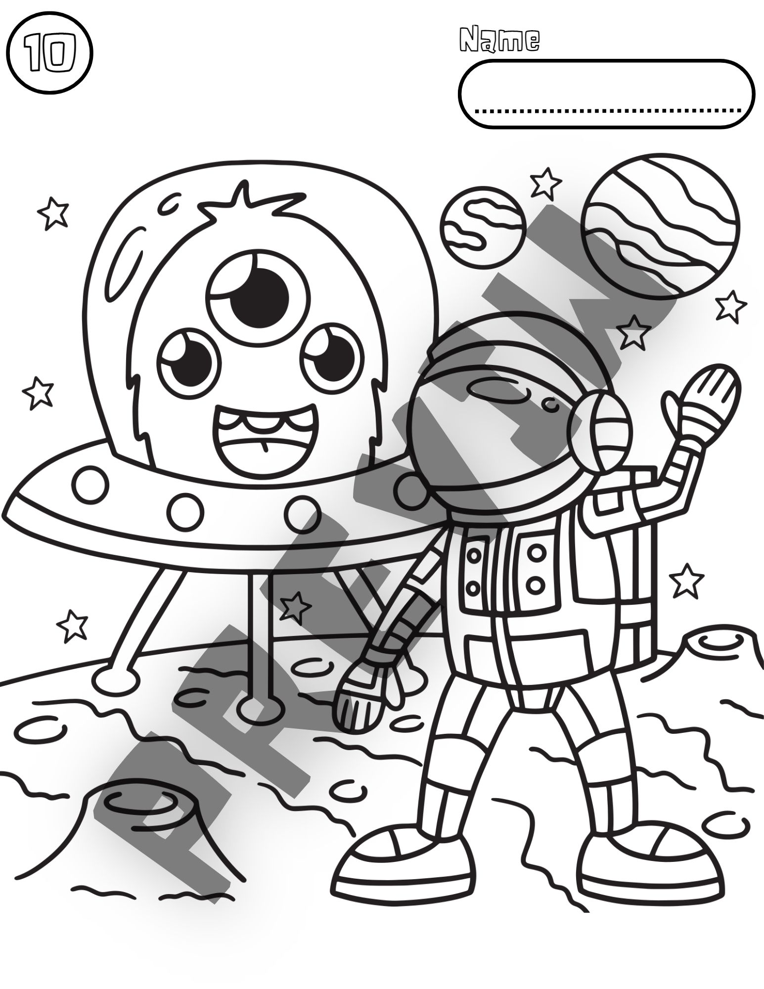 130 Astronaut Coloring Pages for Space Exploration 46