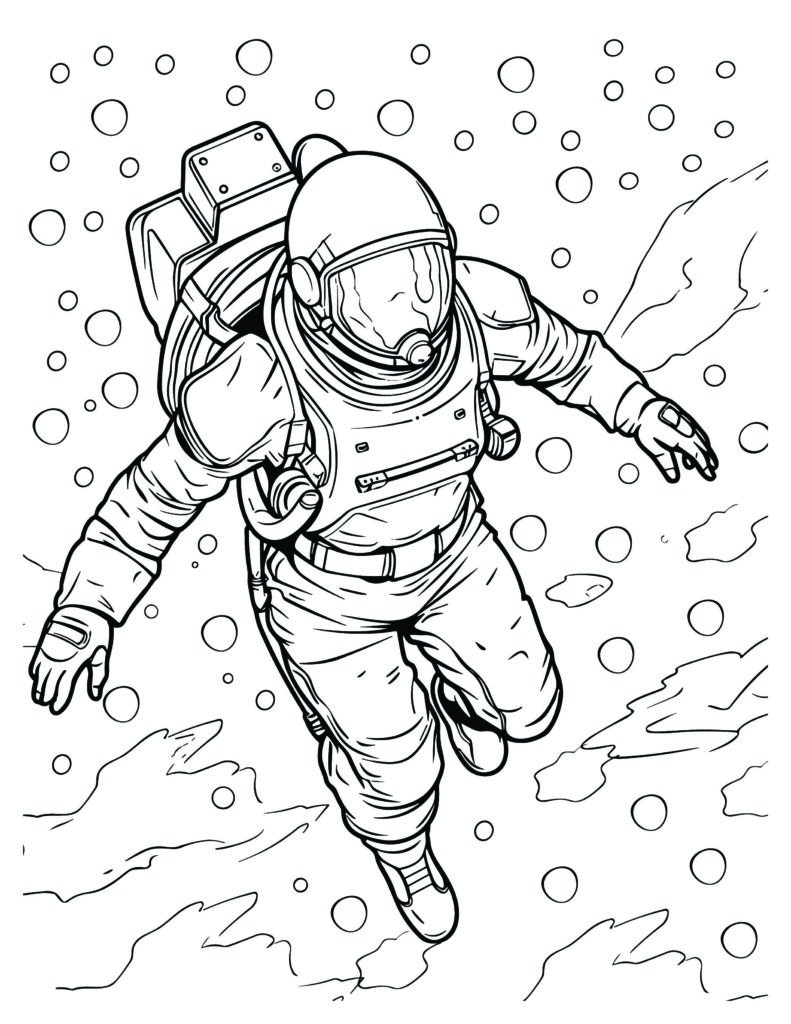 130 Astronaut Coloring Pages for Space Exploration 52