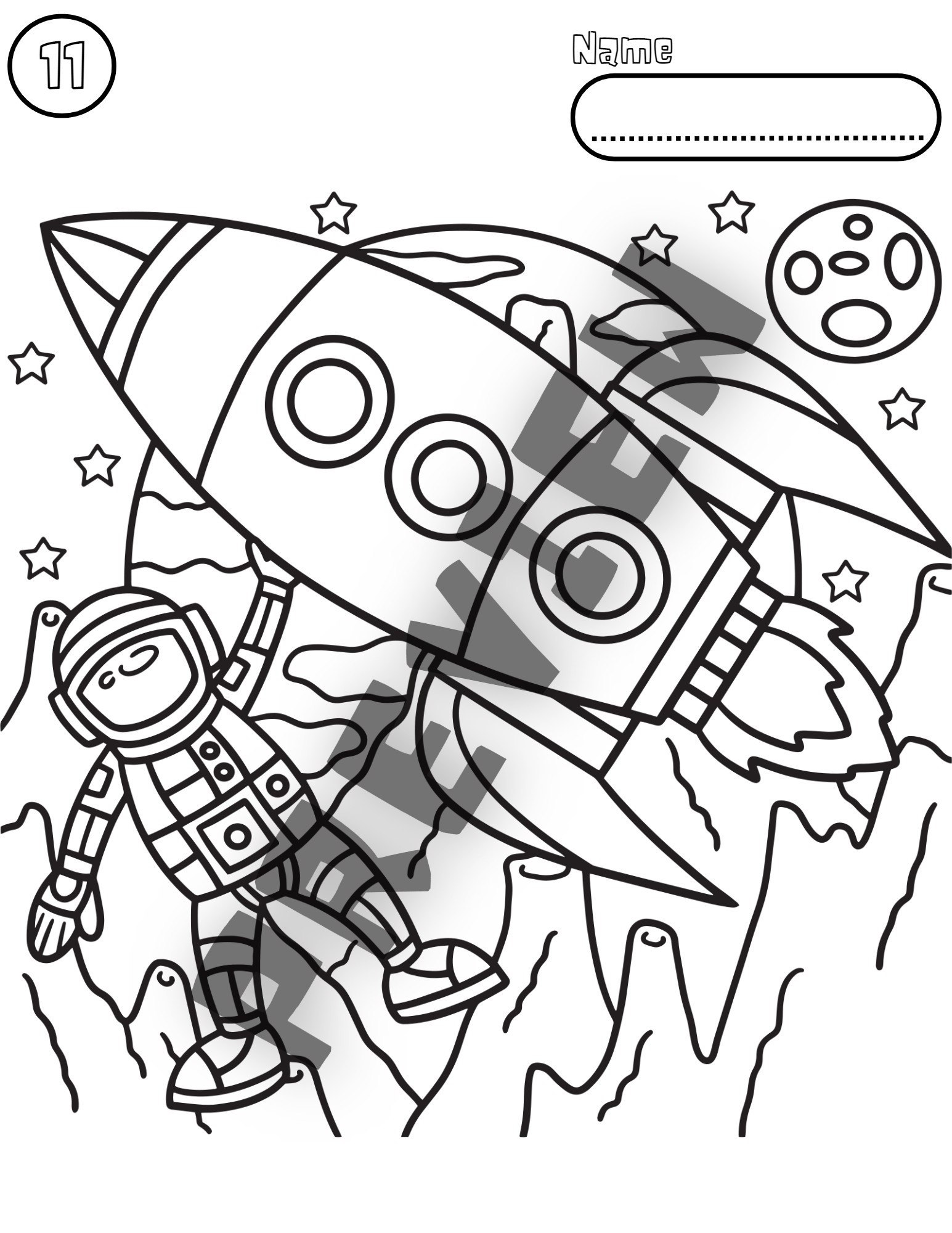 130 Astronaut Coloring Pages for Space Exploration 56