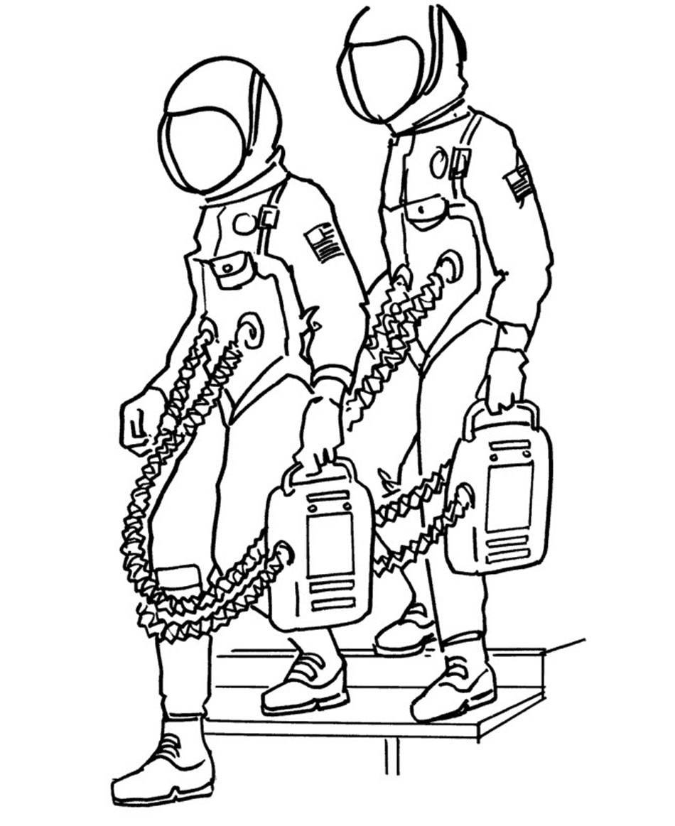 130 Astronaut Coloring Pages for Space Exploration 65