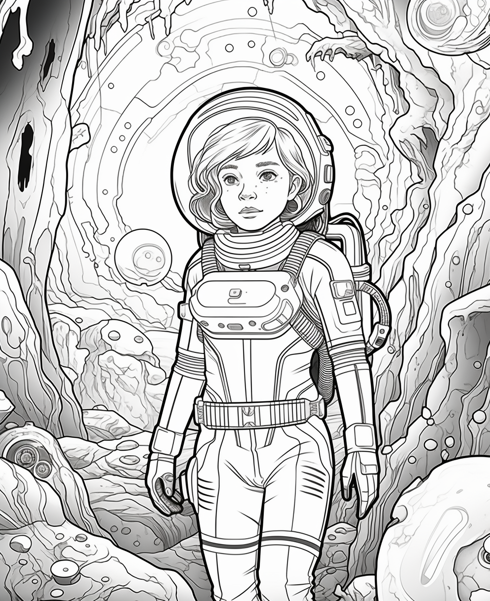 130 Astronaut Coloring Pages for Space Exploration 82