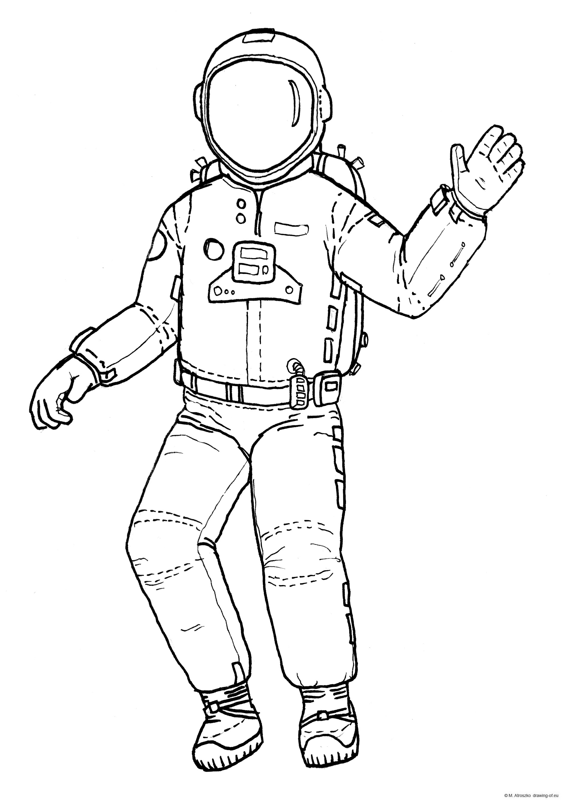 130 Astronaut Coloring Pages for Space Exploration 83