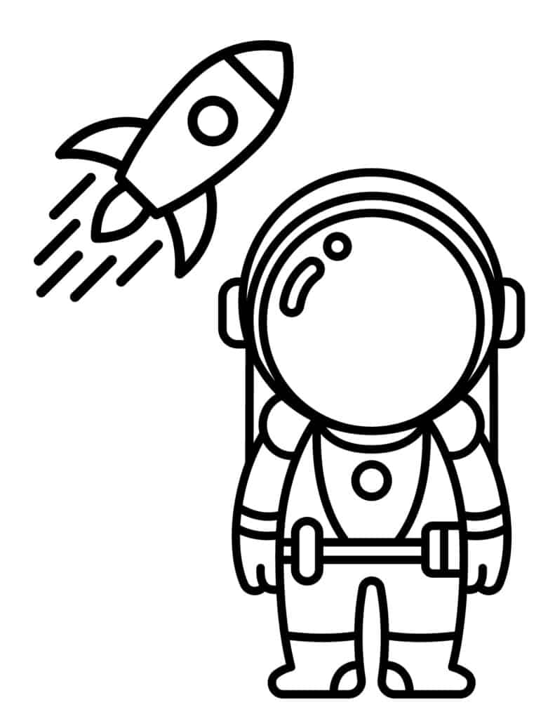 130 Astronaut Coloring Pages for Space Exploration 9