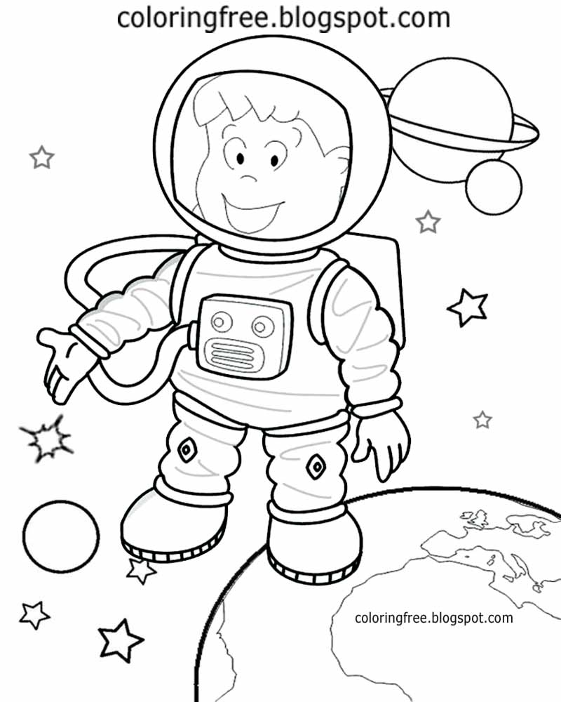 130 Astronaut Coloring Pages for Space Exploration 95