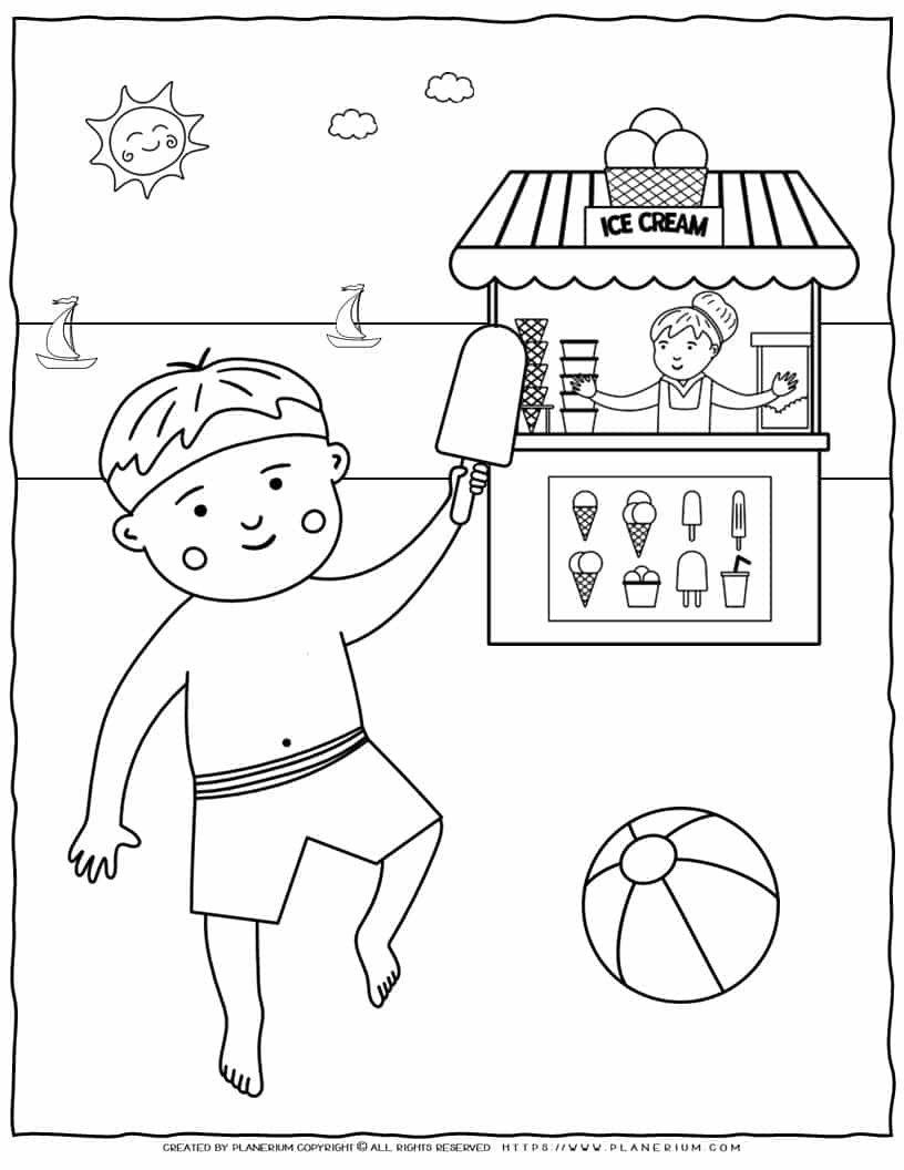 130 Ice Cream Coloring Pages Free Printable 105