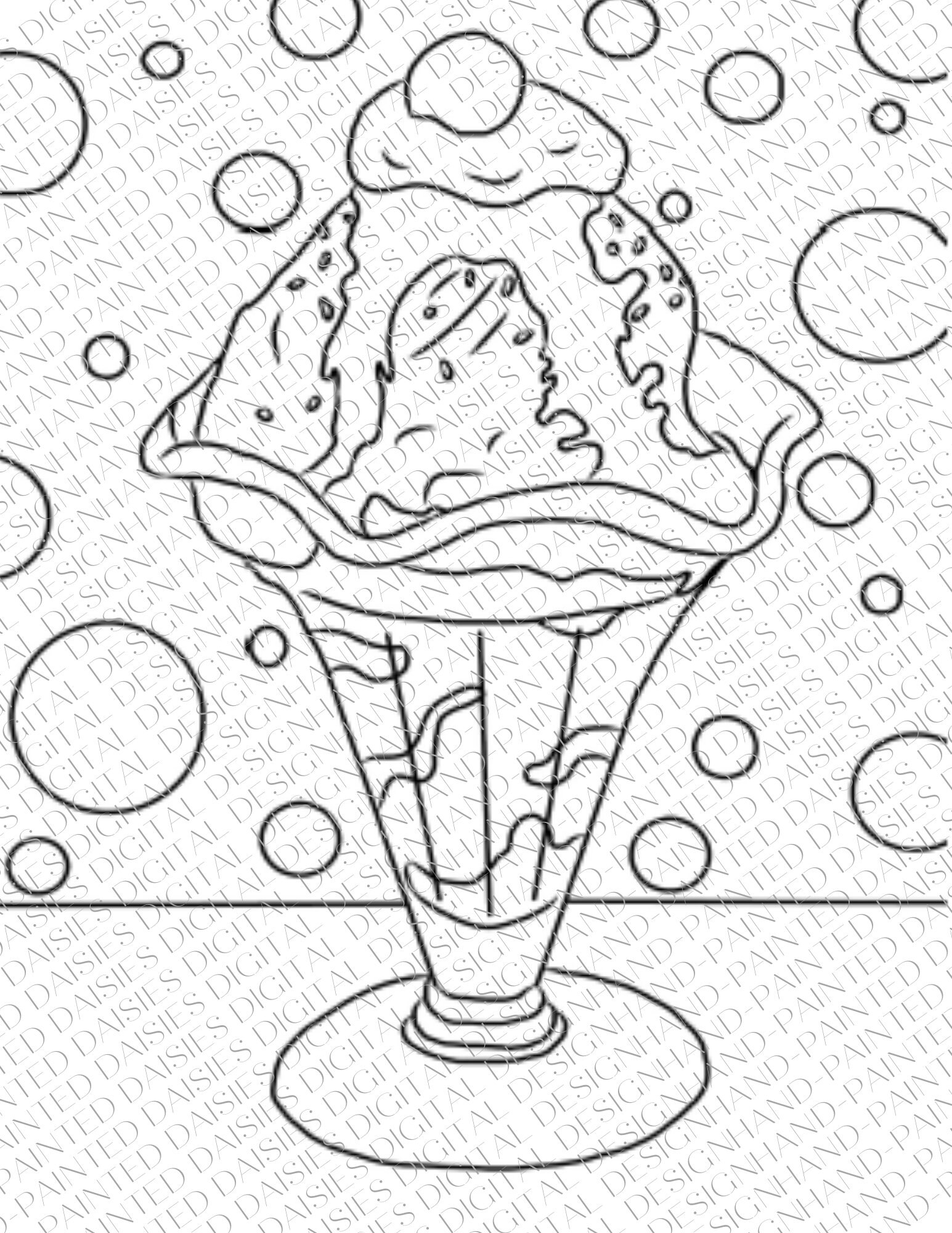 130 Ice Cream Coloring Pages Free Printable 109