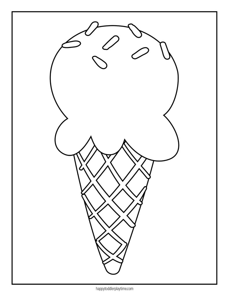 130 Ice Cream Coloring Pages Free Printable 118