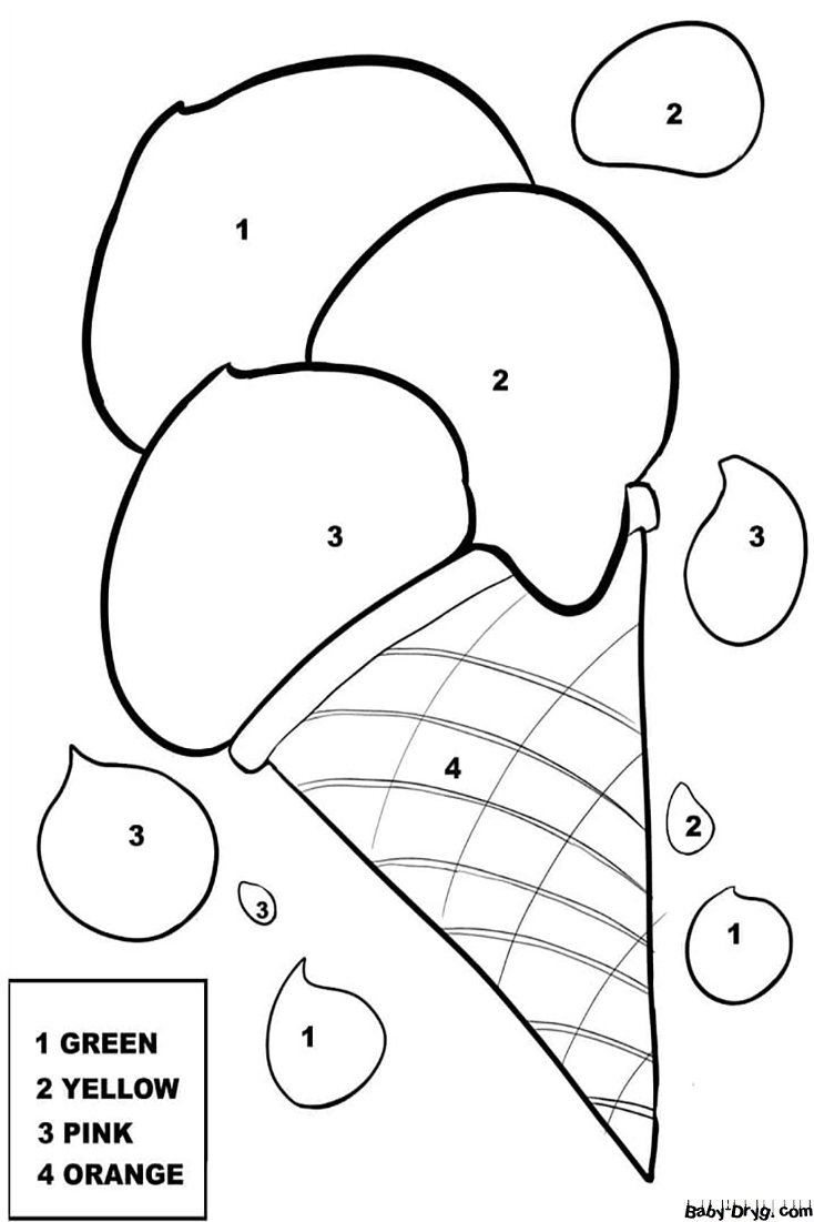 130 Ice Cream Coloring Pages Free Printable 125