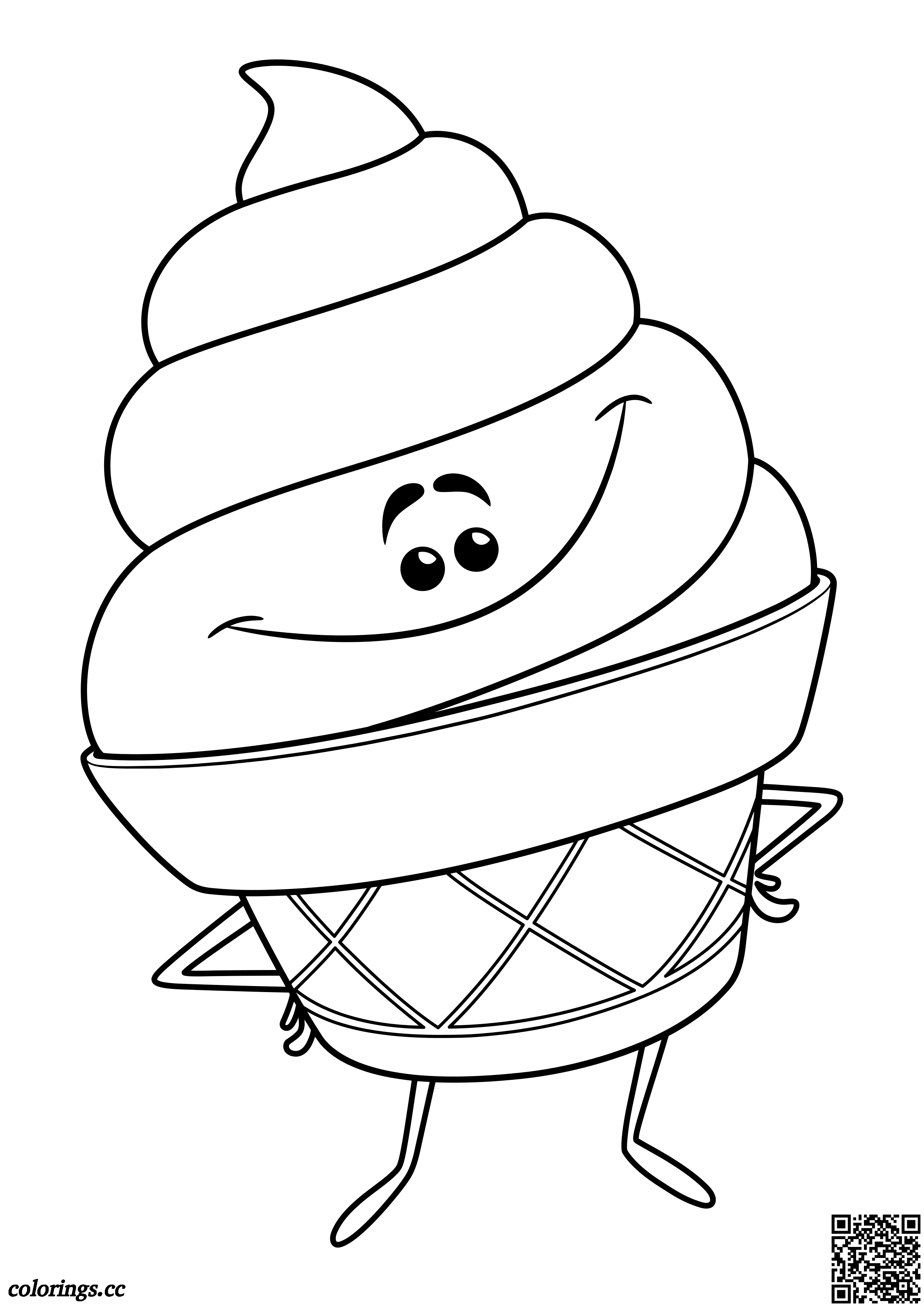 130 Ice Cream Coloring Pages Free Printable 127