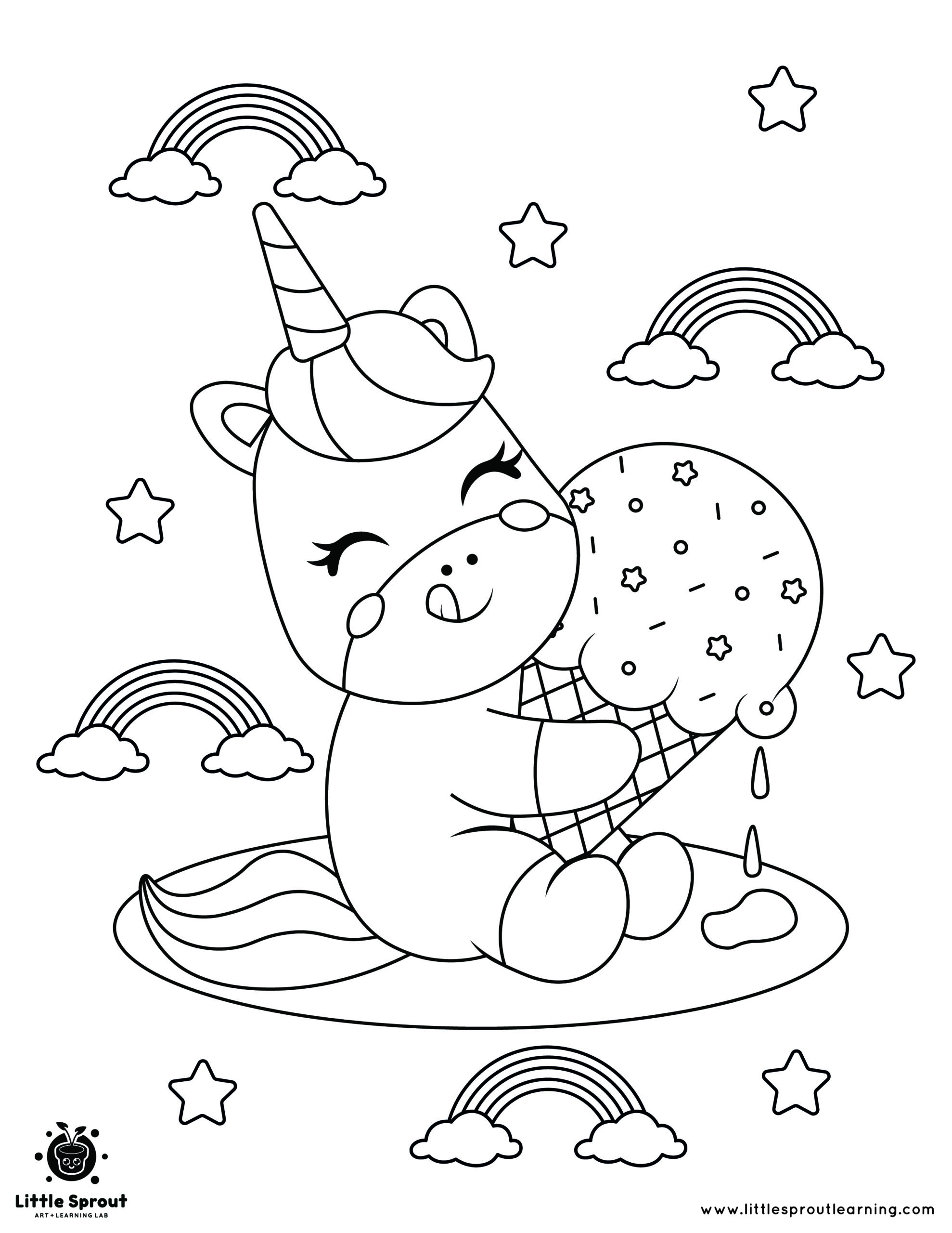 130 Ice Cream Coloring Pages Free Printable 134