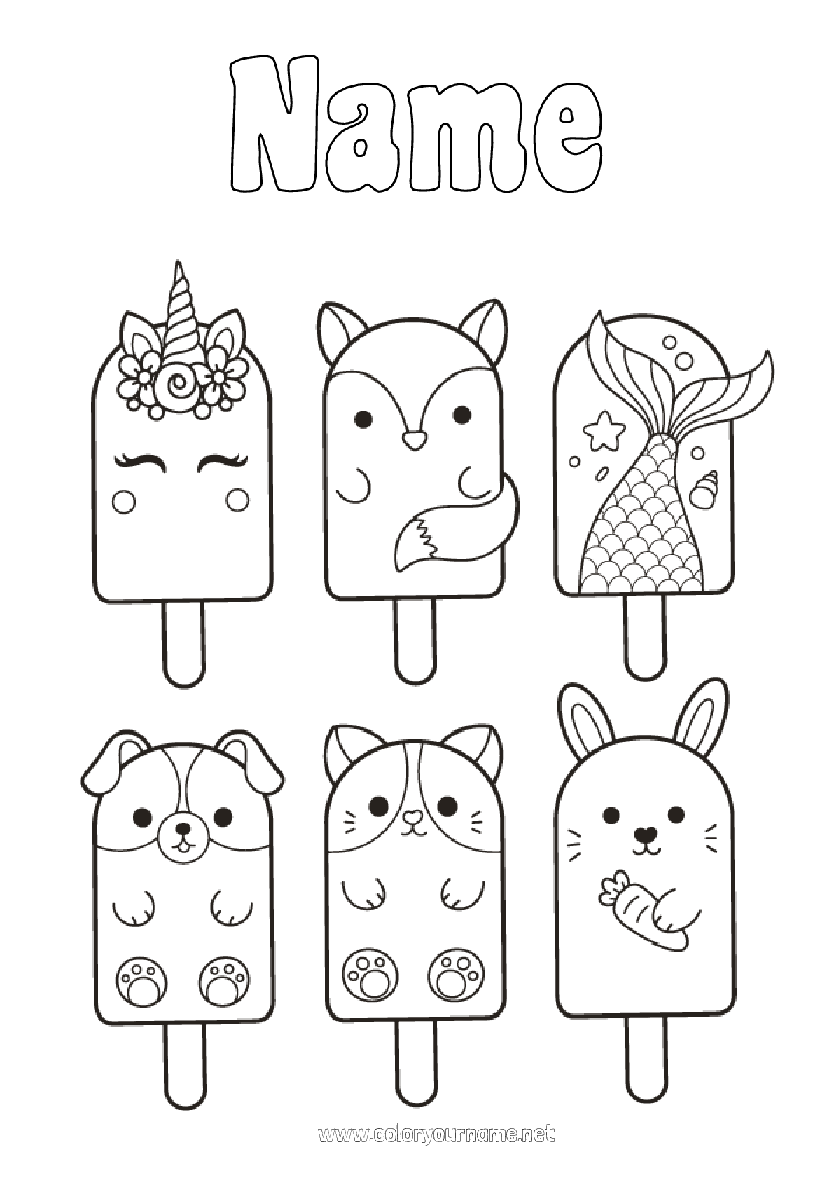 130 Ice Cream Coloring Pages Free Printable 16