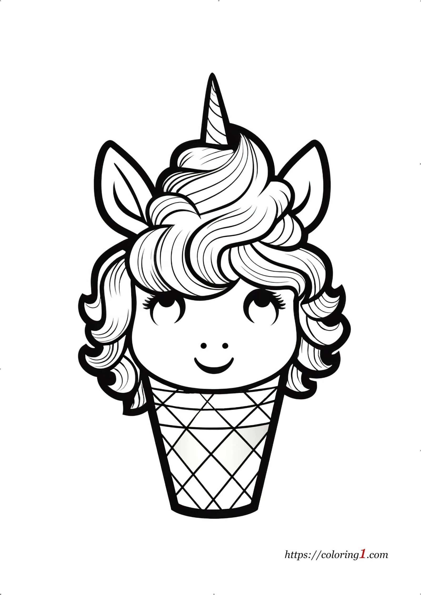 130 Ice Cream Coloring Pages Free Printable 17