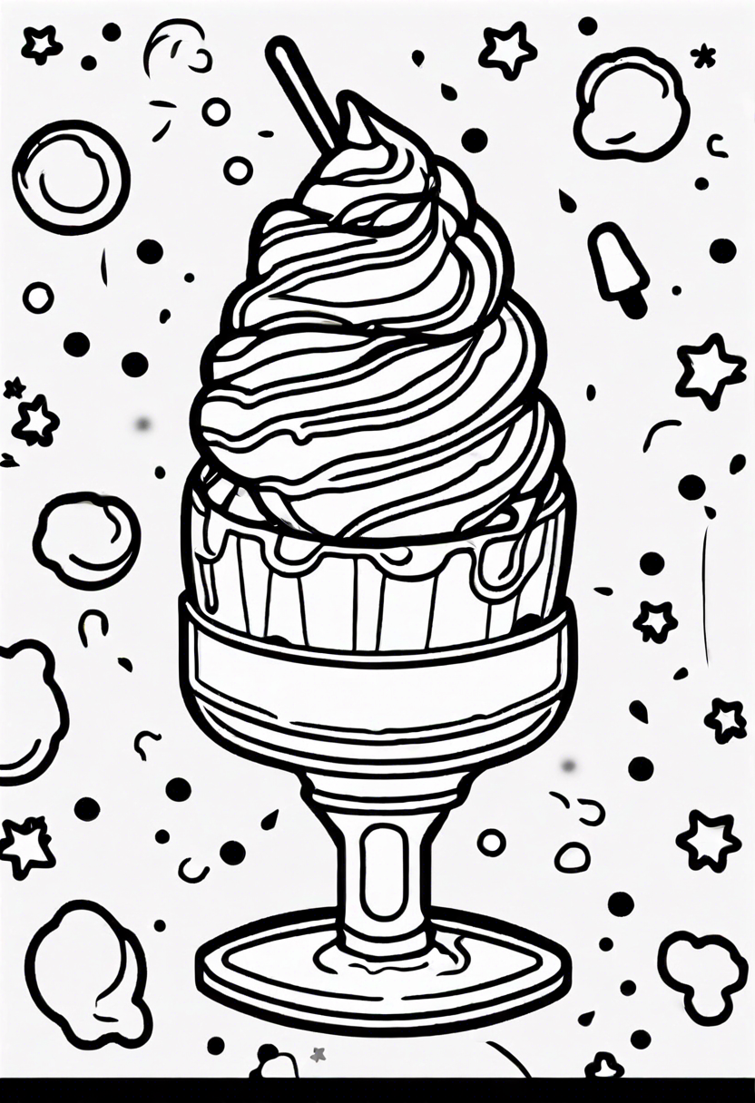 130 Ice Cream Coloring Pages Free Printable 26