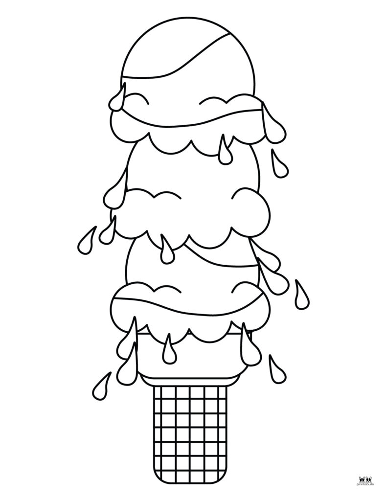 130 Ice Cream Coloring Pages Free Printable 45