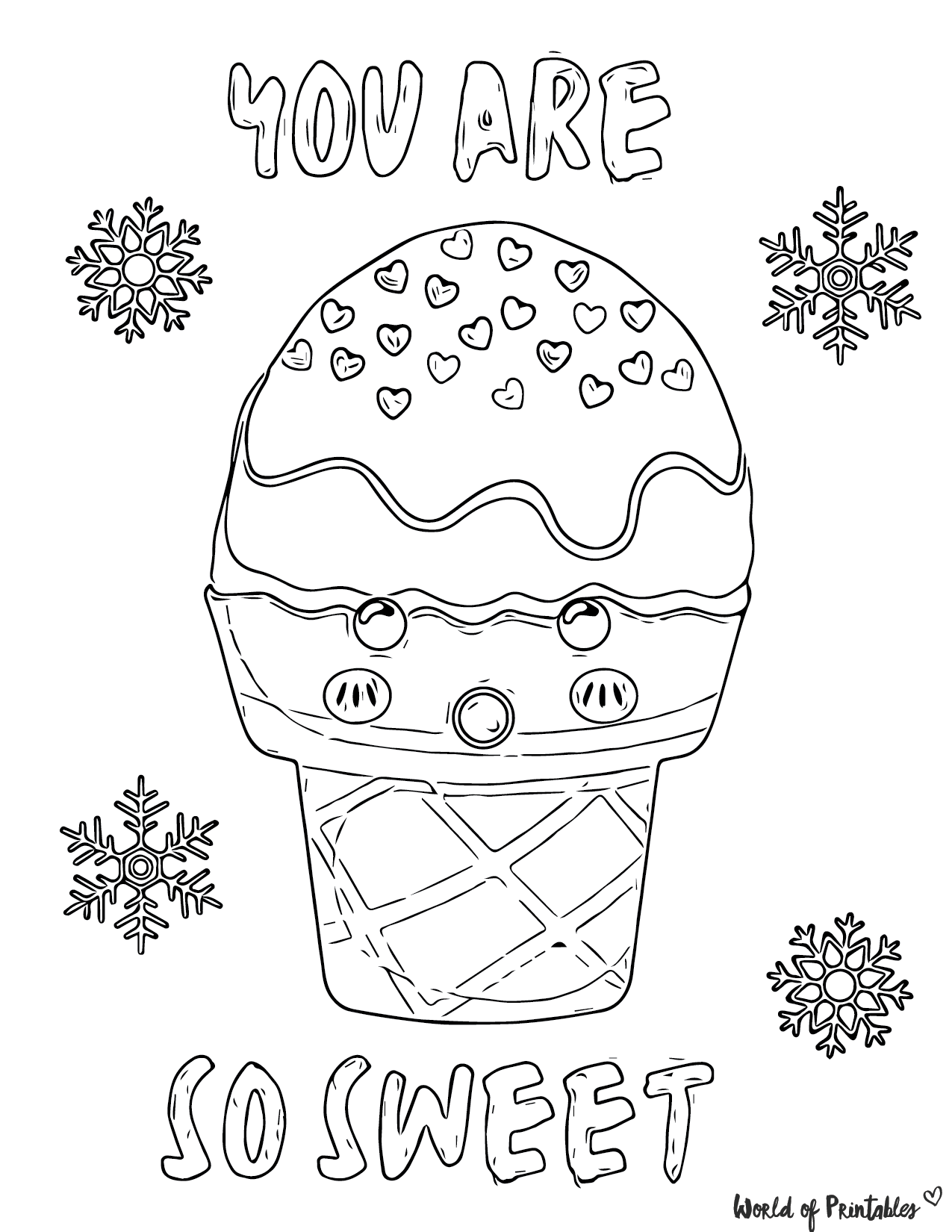 130 Ice Cream Coloring Pages Free Printable 58